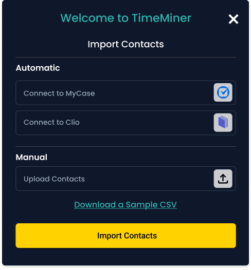 Import contacts